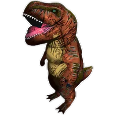 Inflatable Rex Costume Skin