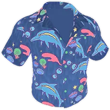 Sea Life-Print Shirt Skin